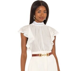 Revolve, Sabina Musayev, Kasia Top in Off White, Size Large